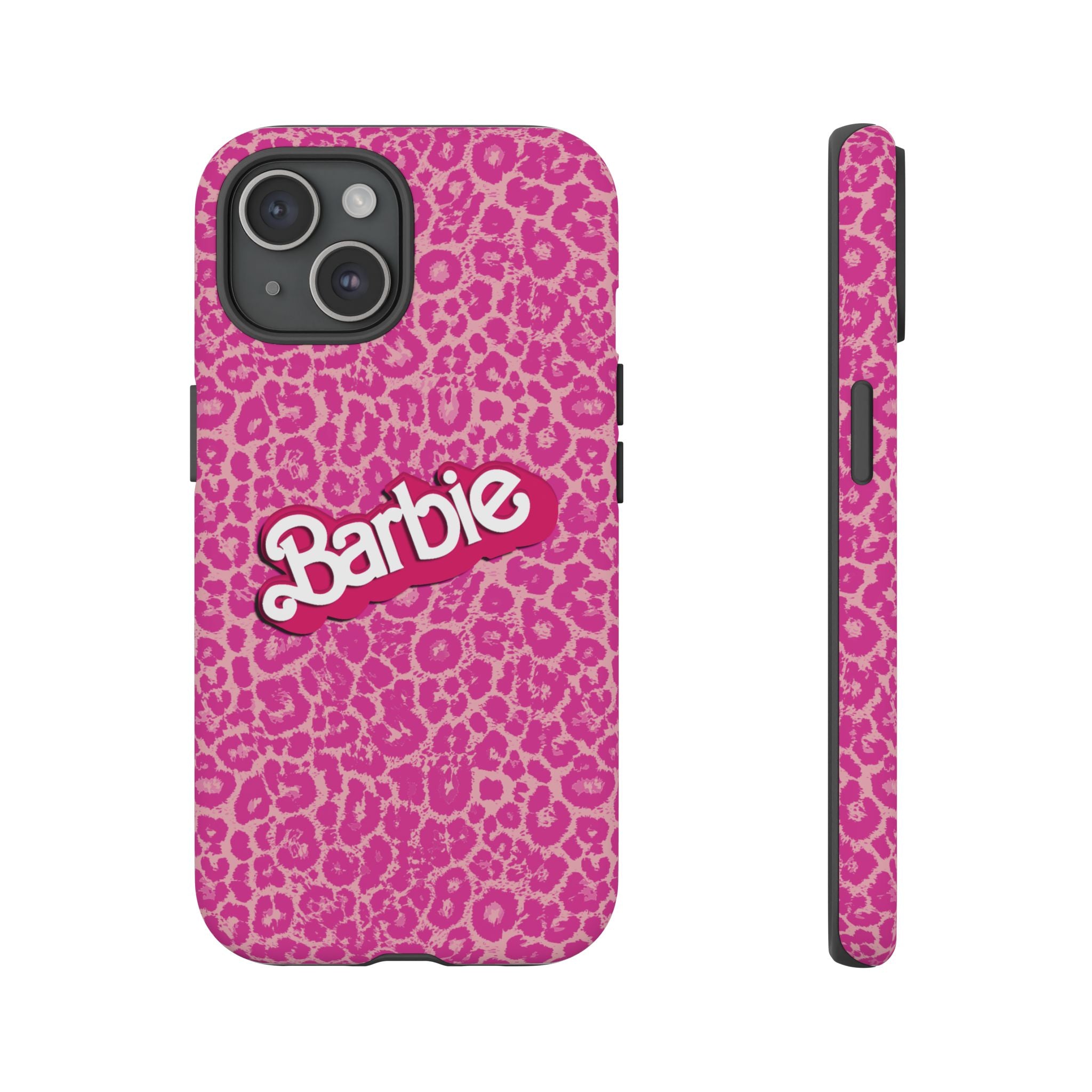 Hot Neon Pink Leopard Barb Tough Phone Case iPhone, Galaxy, or Google Pixel