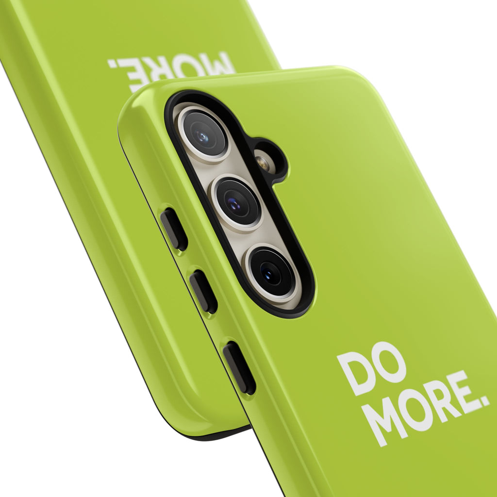 Do More (Neon Yellow) Tough Phone Case for iPhone, Galaxy or Google Pixel