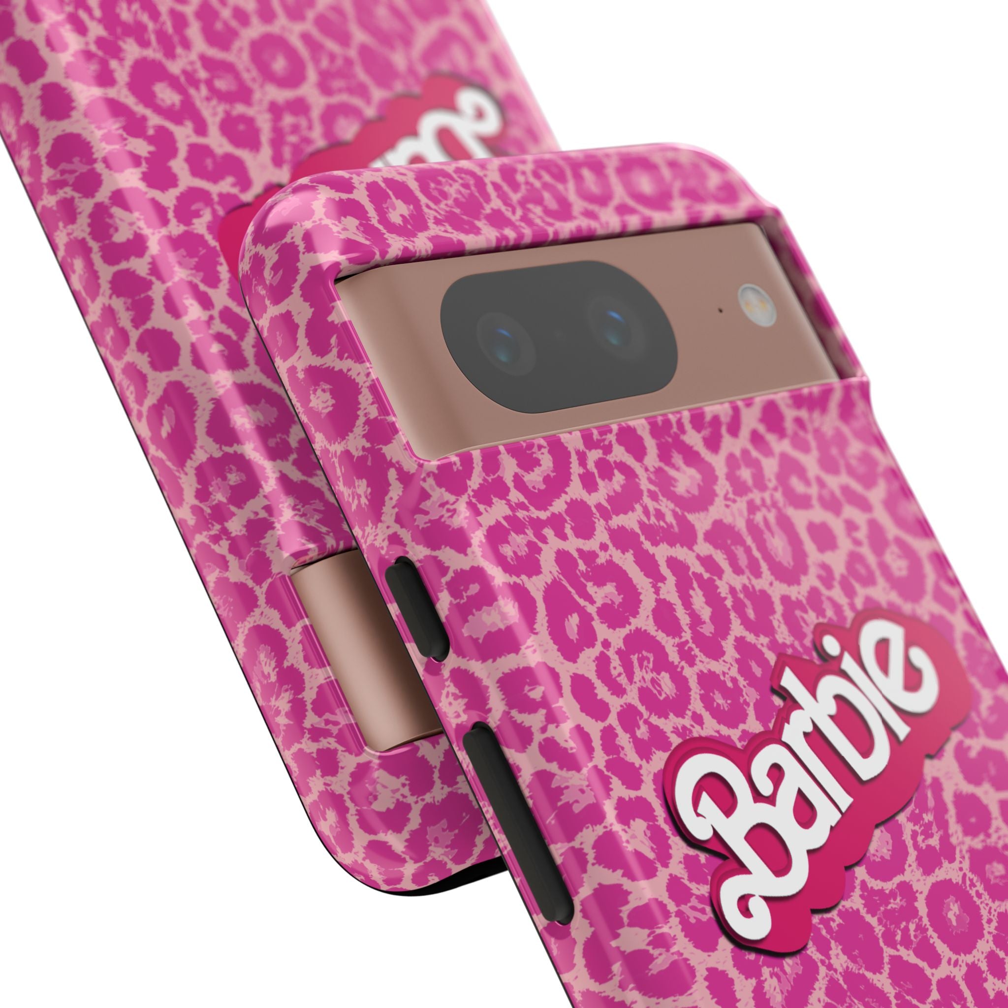Hot Neon Pink Leopard Barb Tough Phone Case iPhone, Galaxy, or Google Pixel