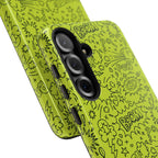 Neon Lime Wow Tough Case for iPhone, Galaxy, or Google Pixel