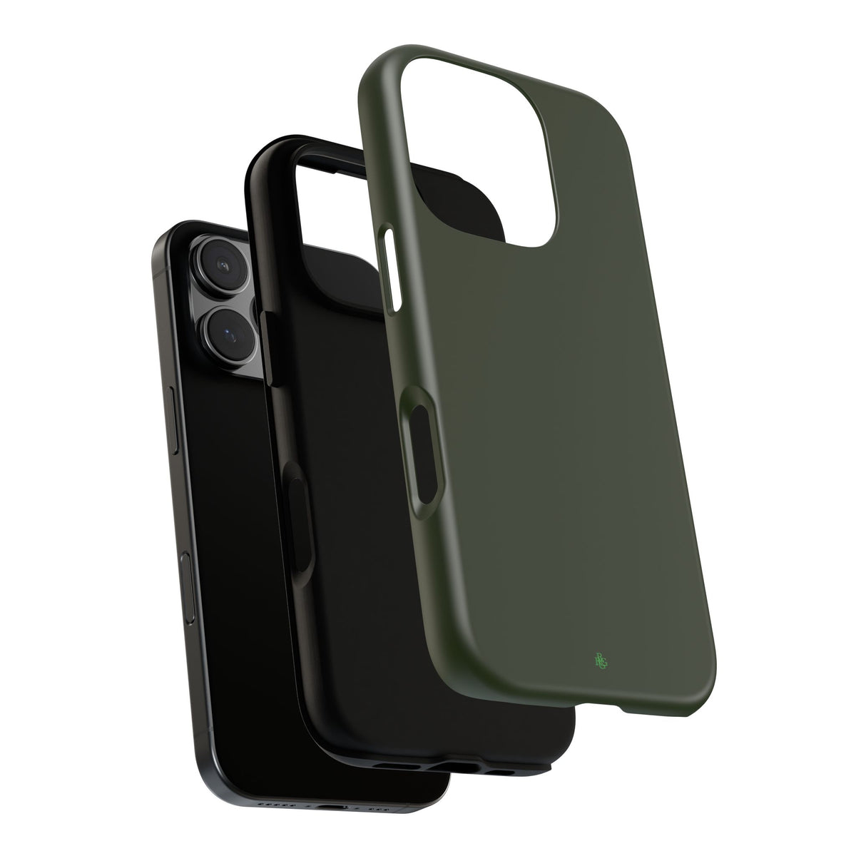 Olive Green Tough Phone Case for iPhone, Galaxy and Google Pixel