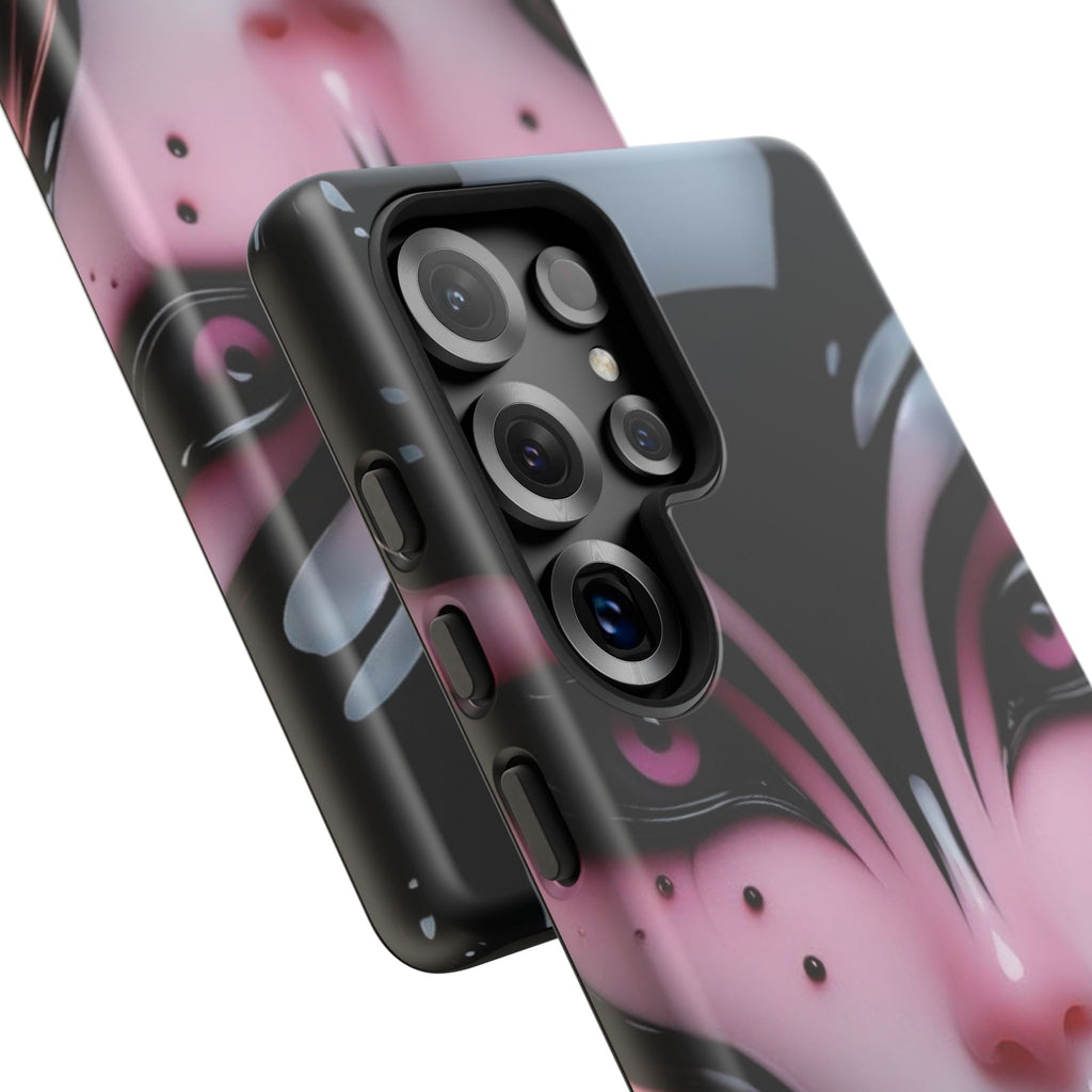 Pink Alien Tough Phone Case for iPhone, Galaxy, or Google Pixel