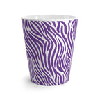 Purple Zebra Print Latte Mug