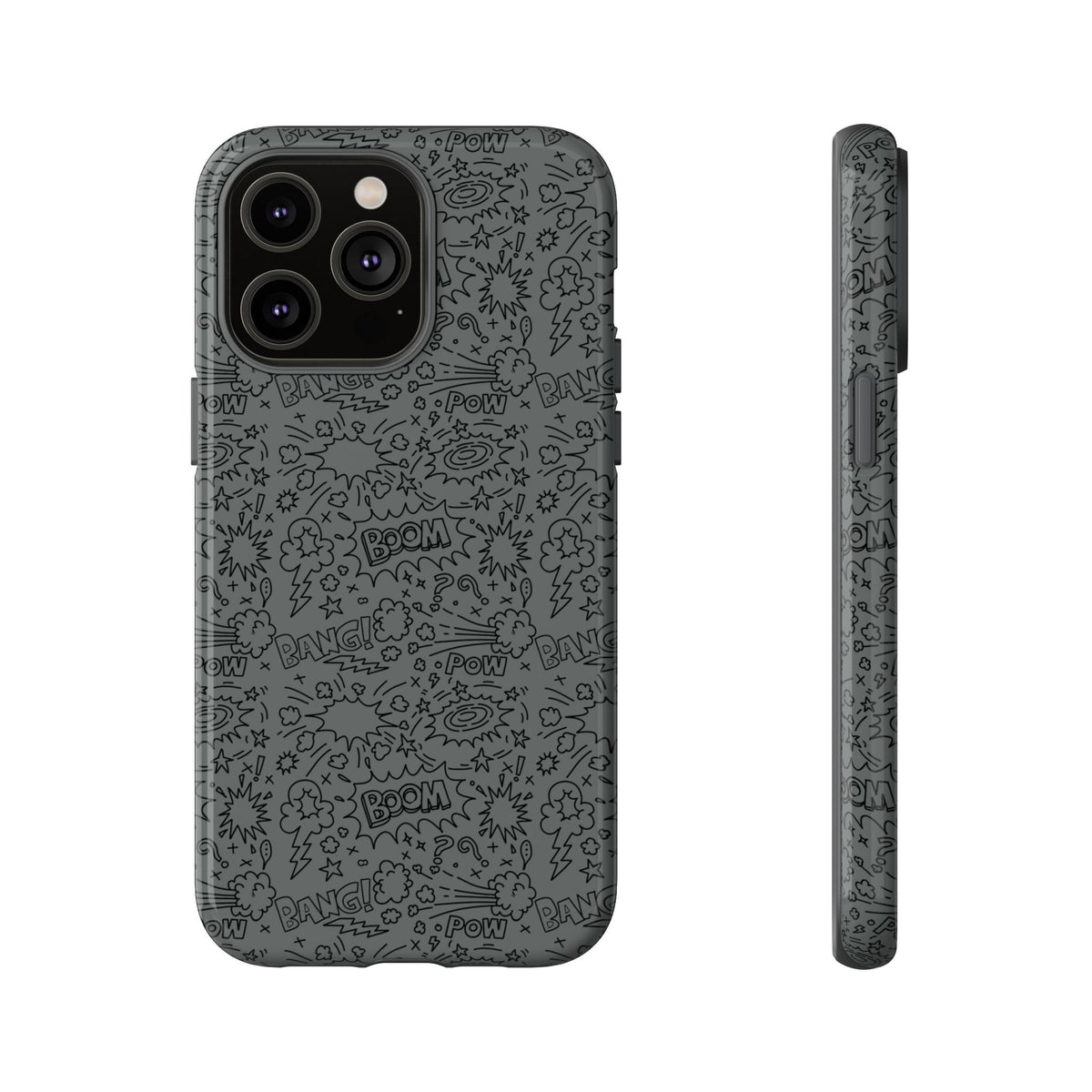 POW BOOM Comics style Tough Phone Case for iPhone, Galaxy, or Google Pixel