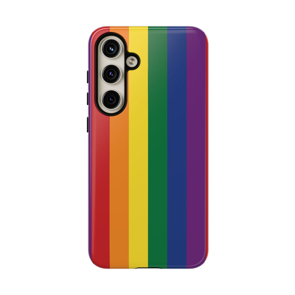 LGBTQ Rainbow Flag Tough Phone Case for iPhone, Galaxy, or Google Pixel