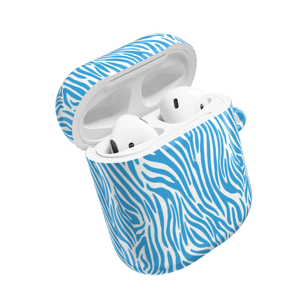 Blue Zebra AirPod Cases