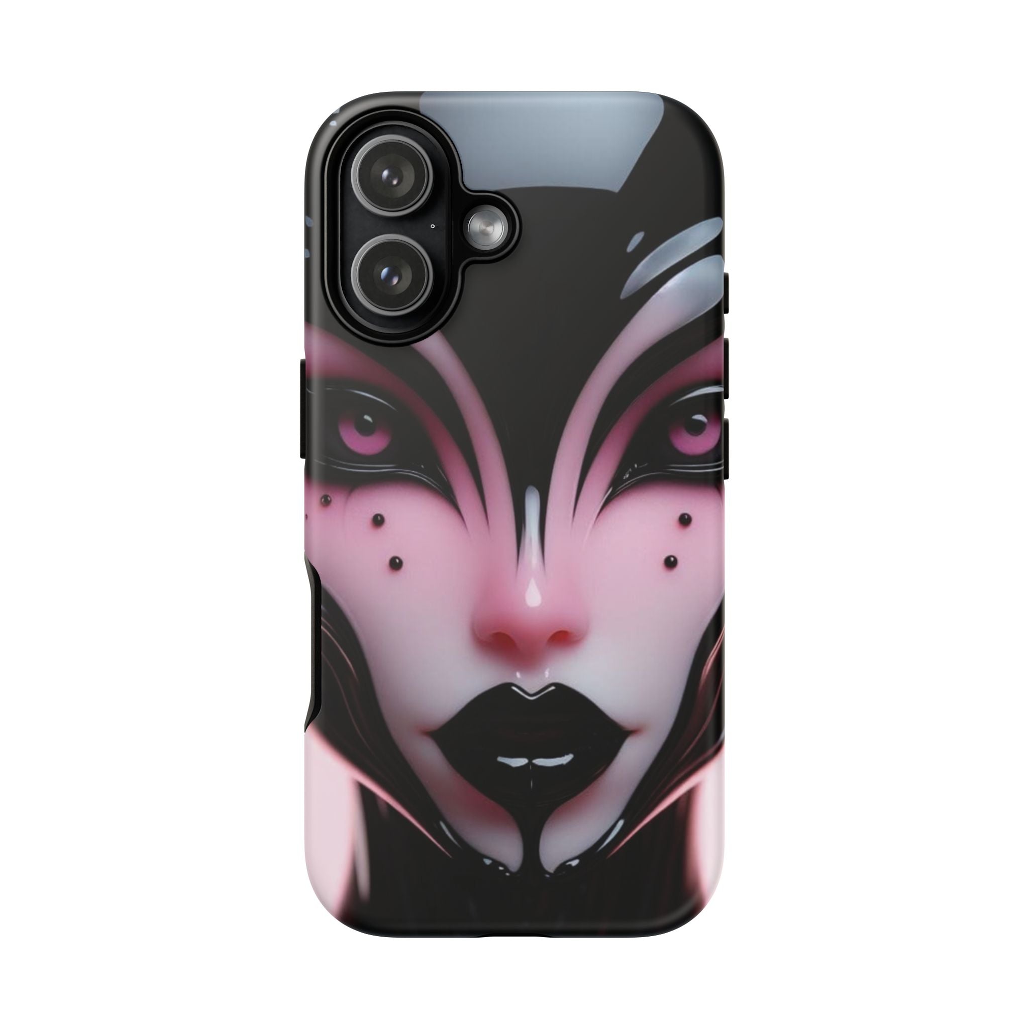 Pink Alien Tough Phone Case for iPhone, Galaxy, or Google Pixel
