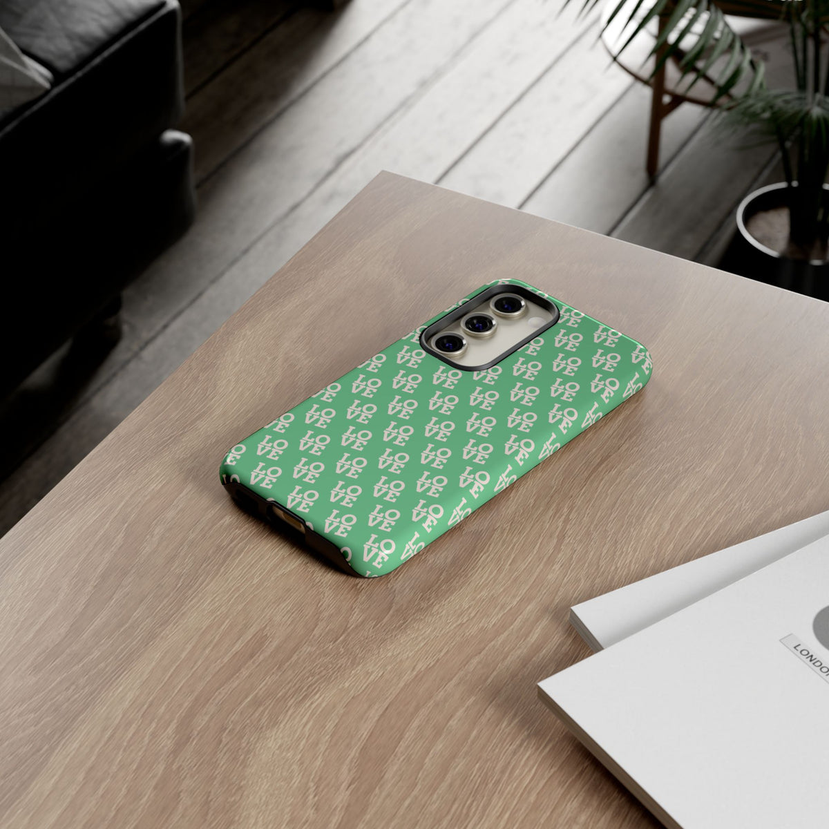 LOVE Aqua Tough Phone Case for iPhone, Galaxy, or Google Pixel
