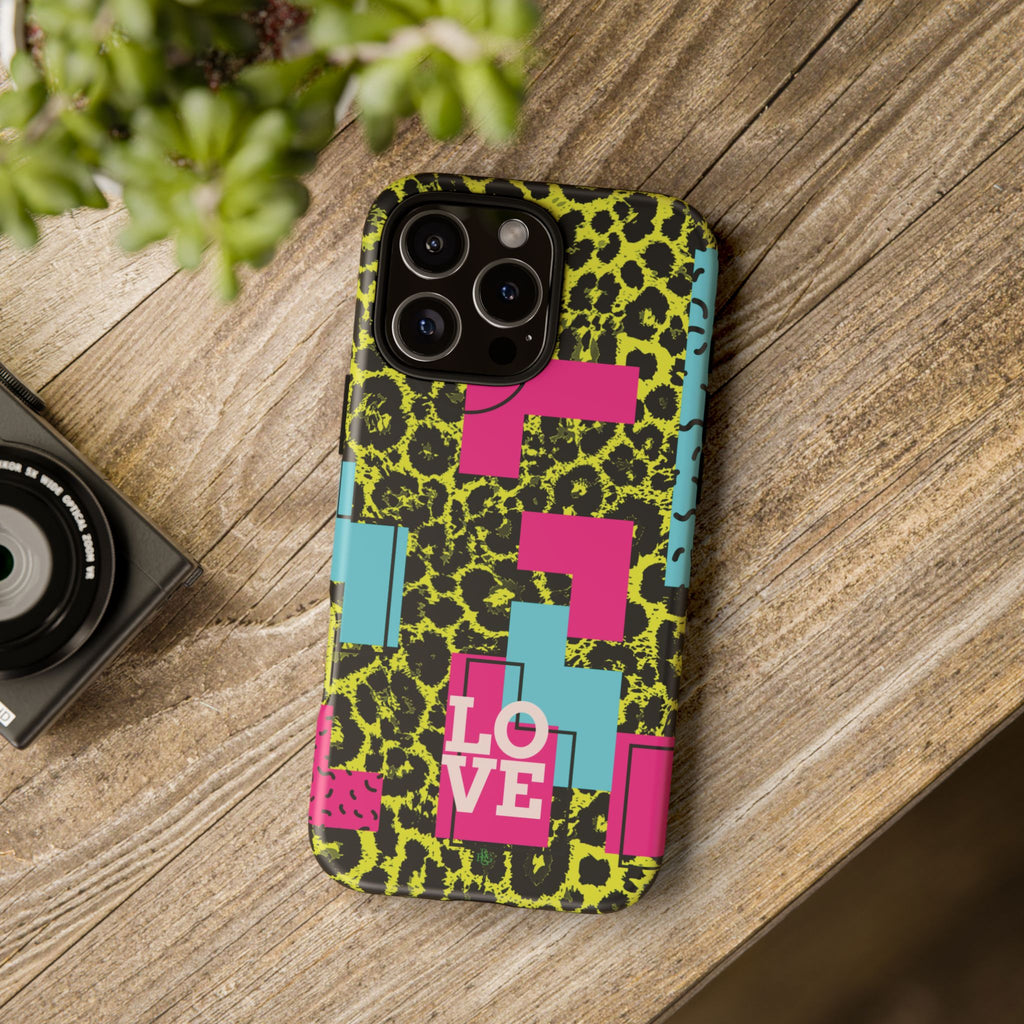 LOVE Neon Yellow RG Phone Case iPhone, Galaxy and Google Tough Cases