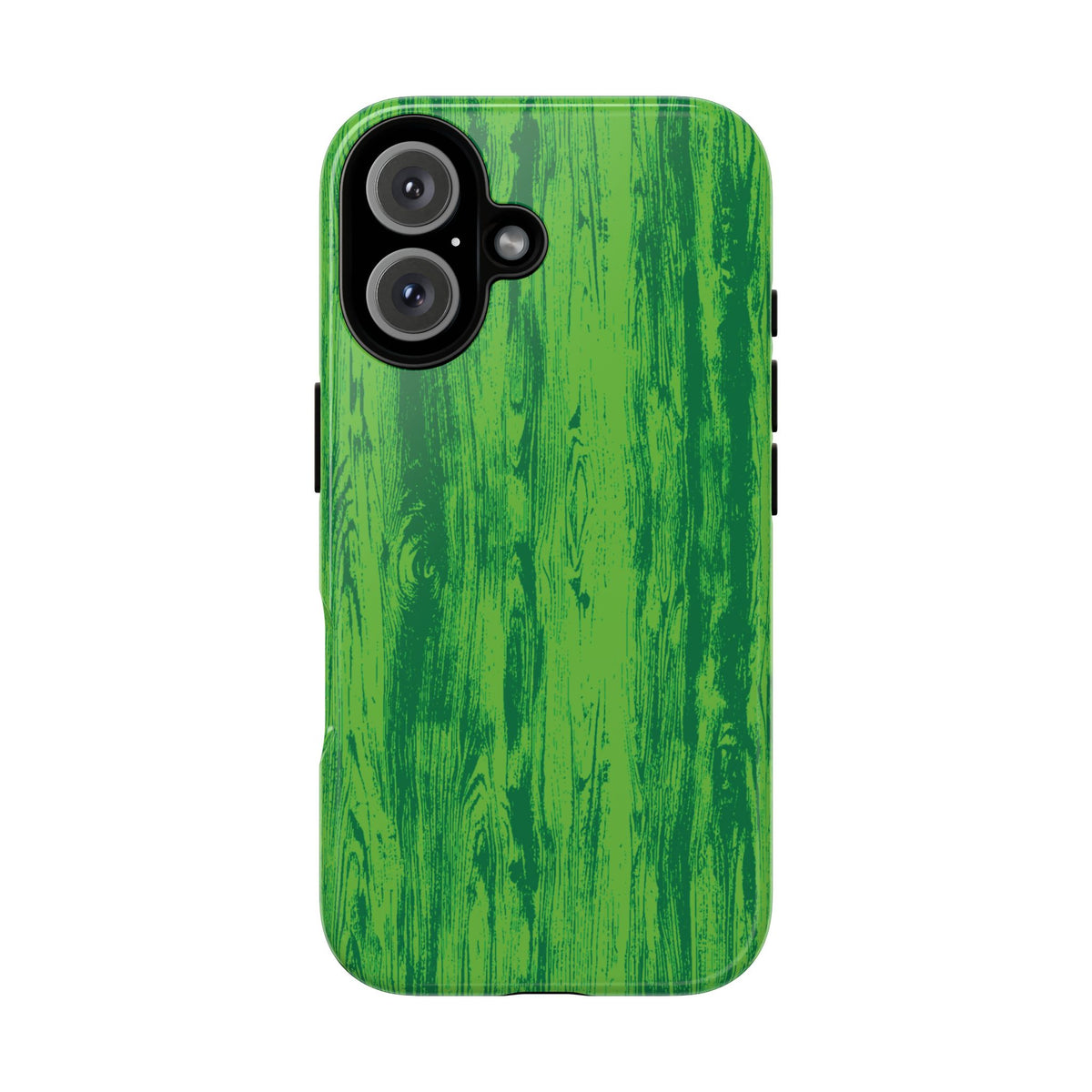Neon Green Wood Tough Phone Case iPhone, Galaxy, or Google Pixel