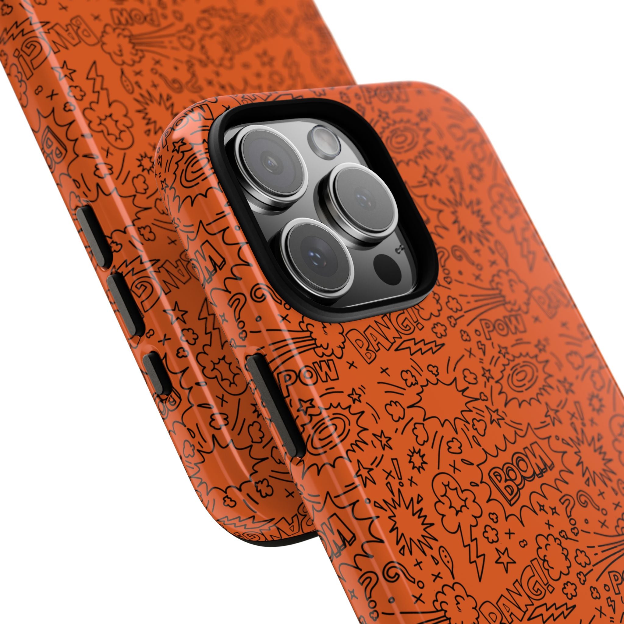 Wow Orange Tough Case for iPhone, Galaxy, or Google Pixel