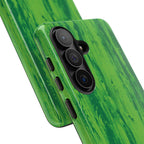 Neon Green Wood Print Tough Phone Case iPhone, Galaxy, or Google Pixel