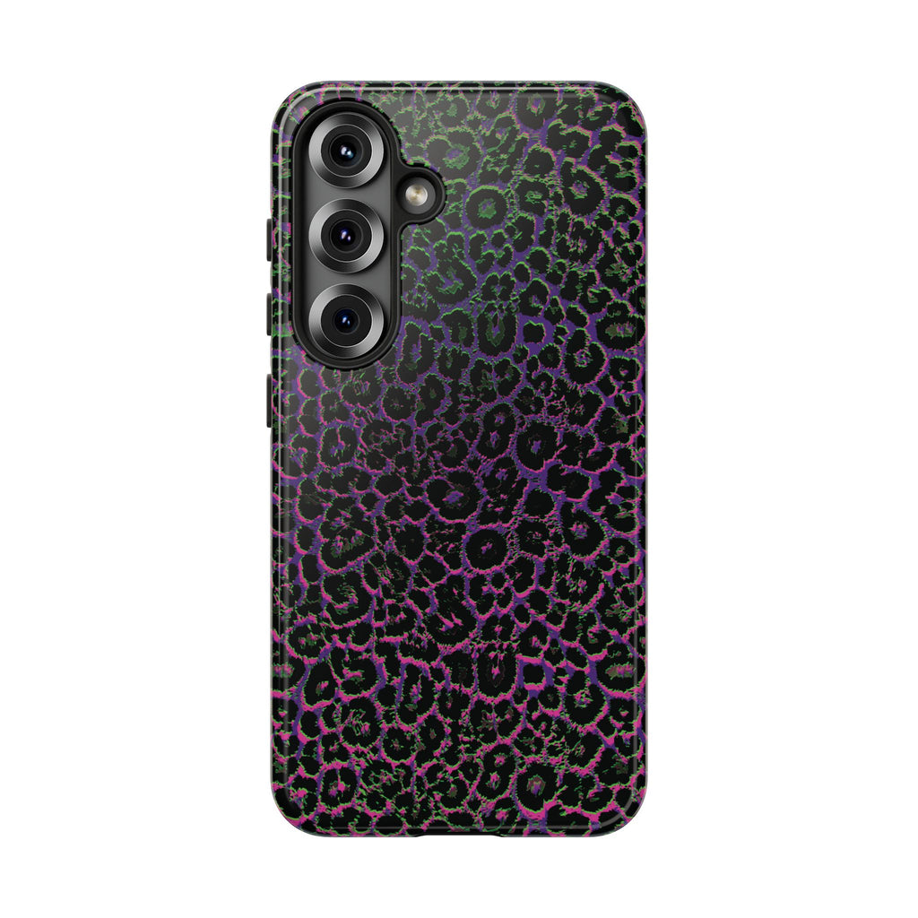 Colorful Leopard Tough Phone Case for iPhone, Galaxy, or Google Pixel