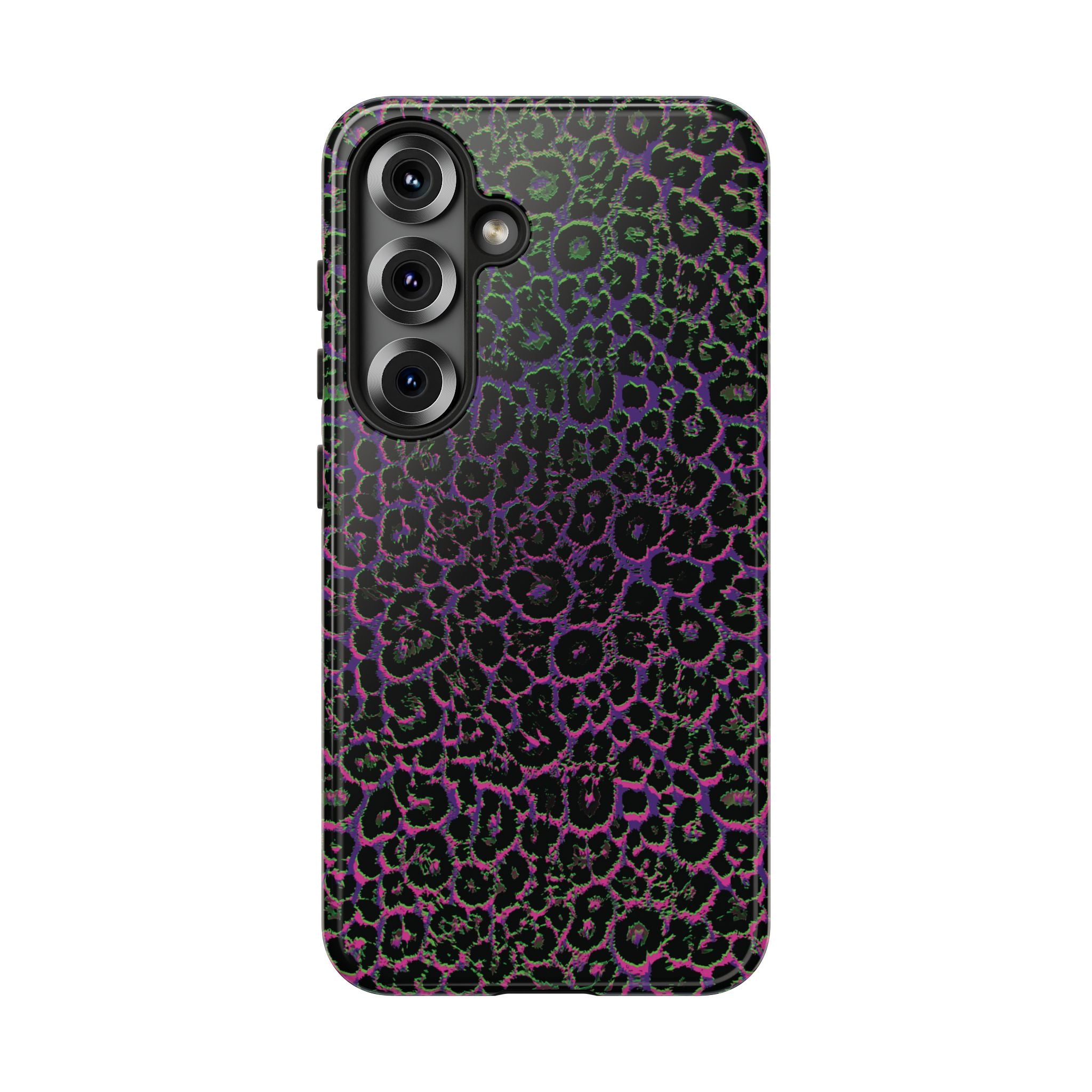 Colorful Leopard Tough Phone Case for iPhone, Galaxy, or Google Pixel