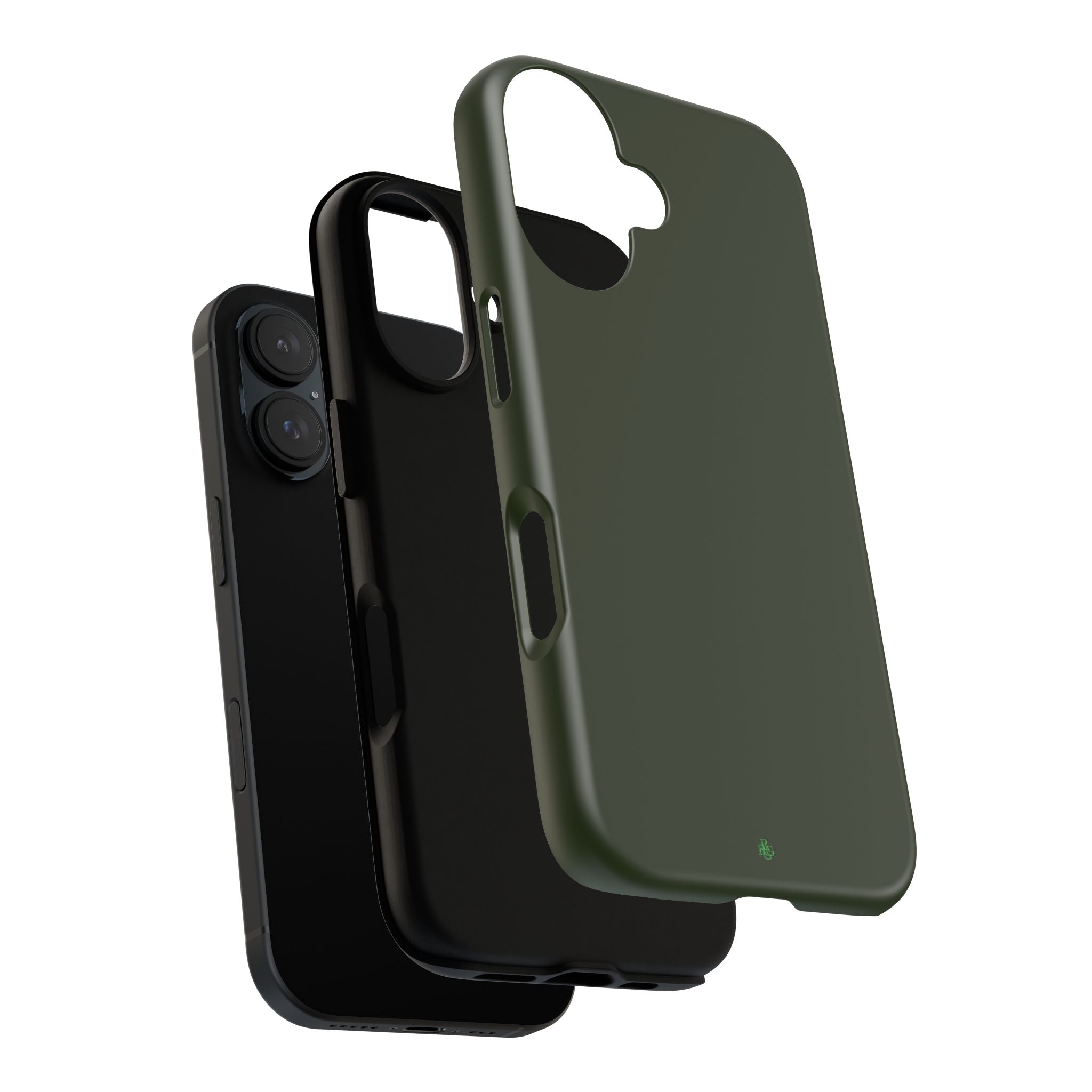 Olive Green Tough Phone Case for iPhone, Galaxy and Google Pixel