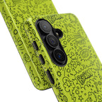 Neon Lime Wow Tough Case for iPhone, Galaxy, or Google Pixel