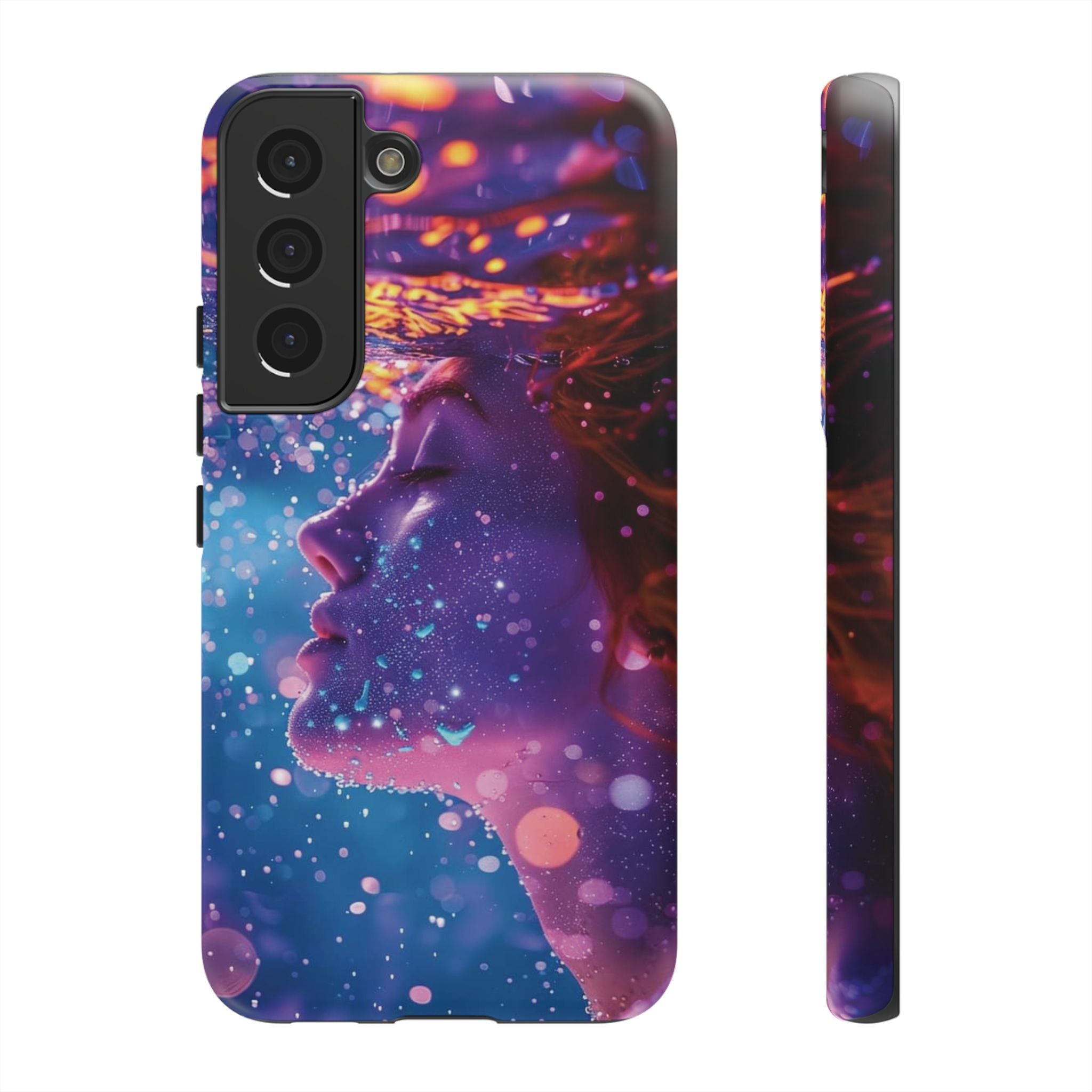 Meditating Underwater Tough Phone Case for iPhone, Galaxy, or Google Pixel