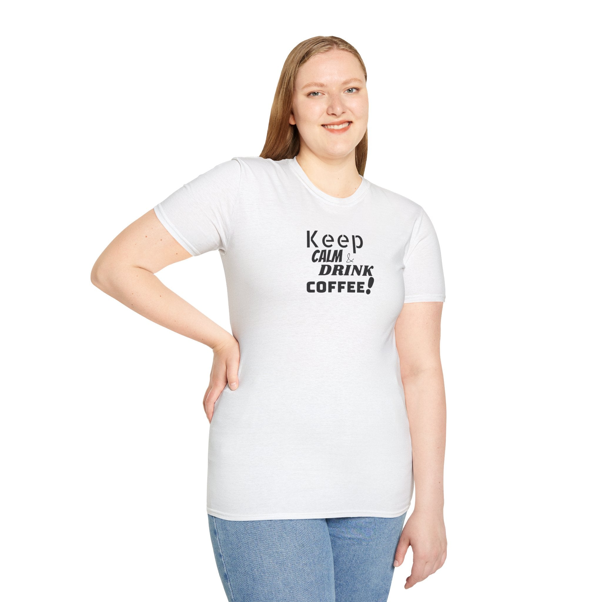 Keep Calm... Coffee Unisex Softstyle T-Shirt