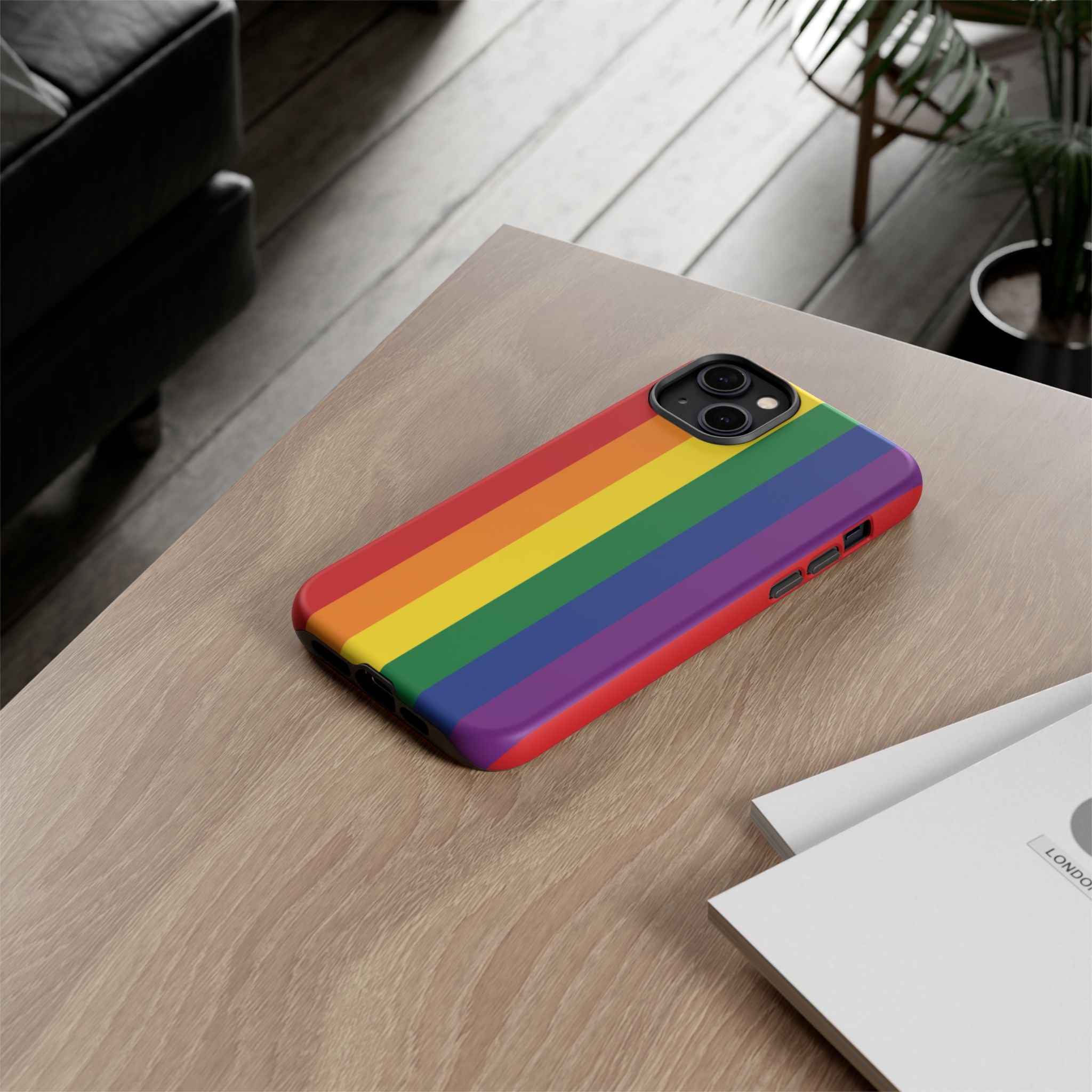 LGBTQ Rainbow Flag Tough Phone Case for iPhone, Galaxy, or Google Pixel