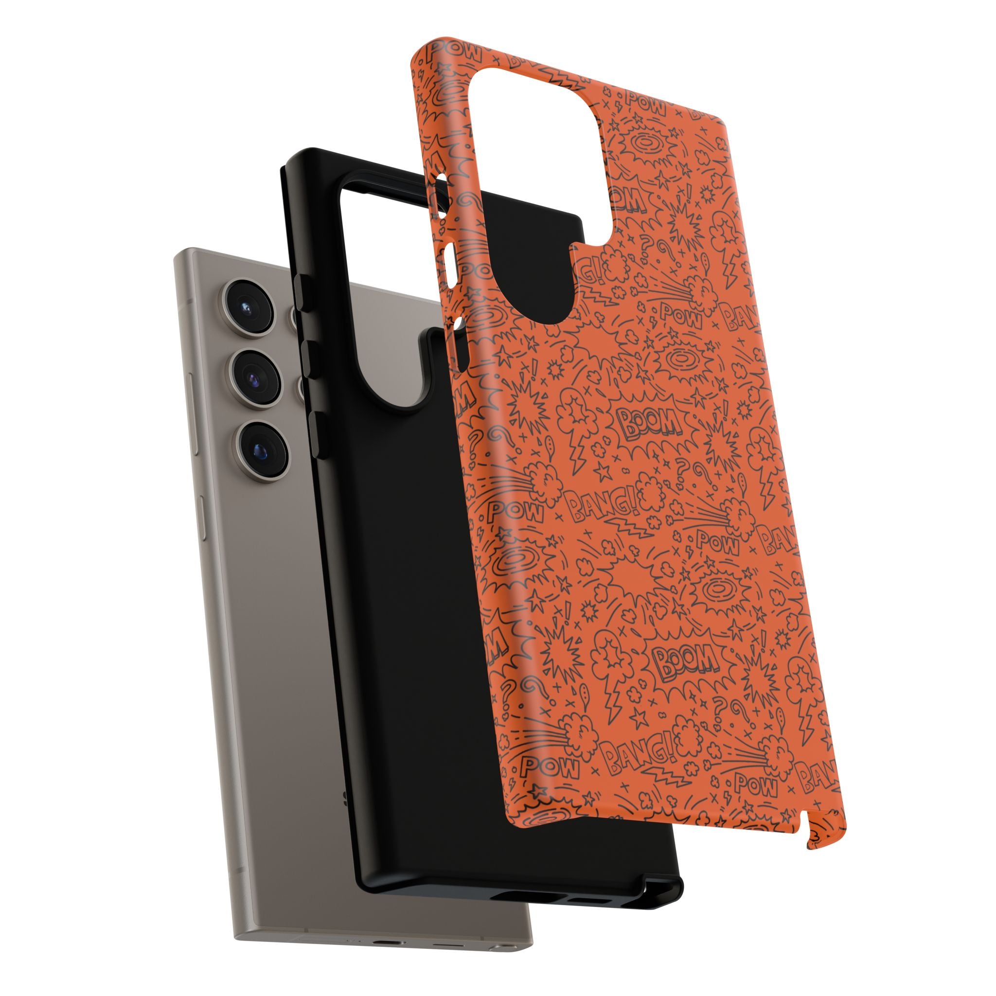Wow Orange Tough Case for iPhone, Galaxy, or Google Pixel