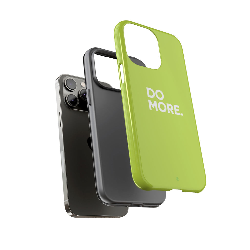 Do More (Neon Yellow) Tough Phone Case for iPhone, Galaxy or Google Pixel