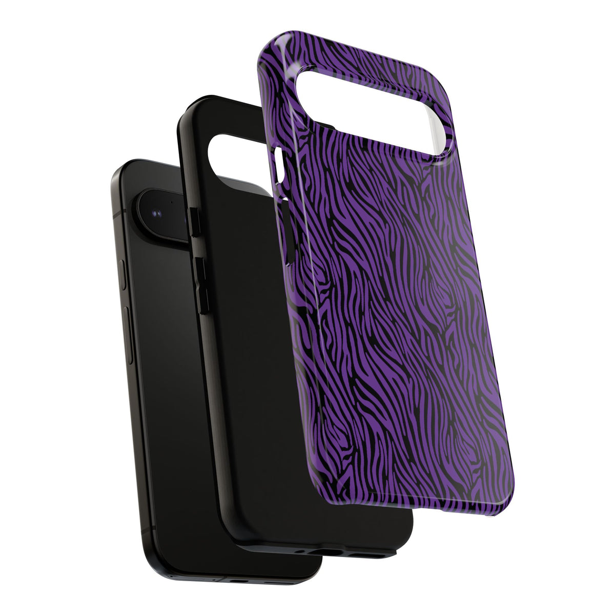 Purple Zebra Tough Phone Case for iPhone, Galaxy, or Google Pixel