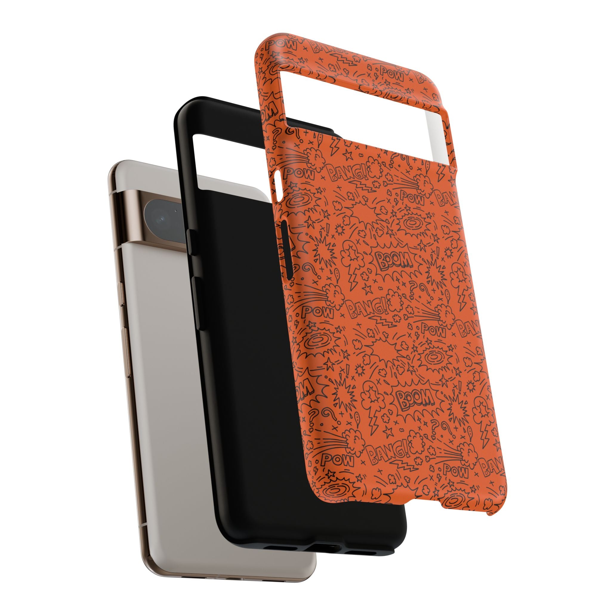 Wow Orange Tough Case for iPhone, Galaxy, or Google Pixel