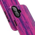 Pink Purple Wood Print Tough Phone Case iPhone, Galaxy, or Google Pixel
