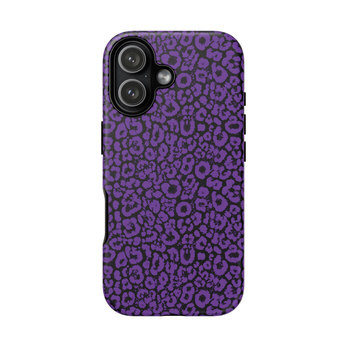 Purple Leopard Tough Case for iPhone, Galaxy or Google Pixel