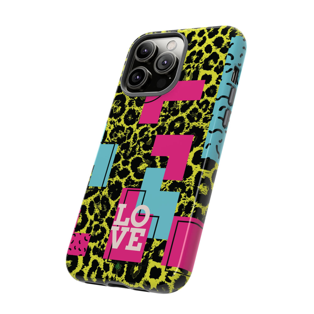 LOVE Neon Yellow RG Phone Case iPhone, Galaxy and Google Tough Cases