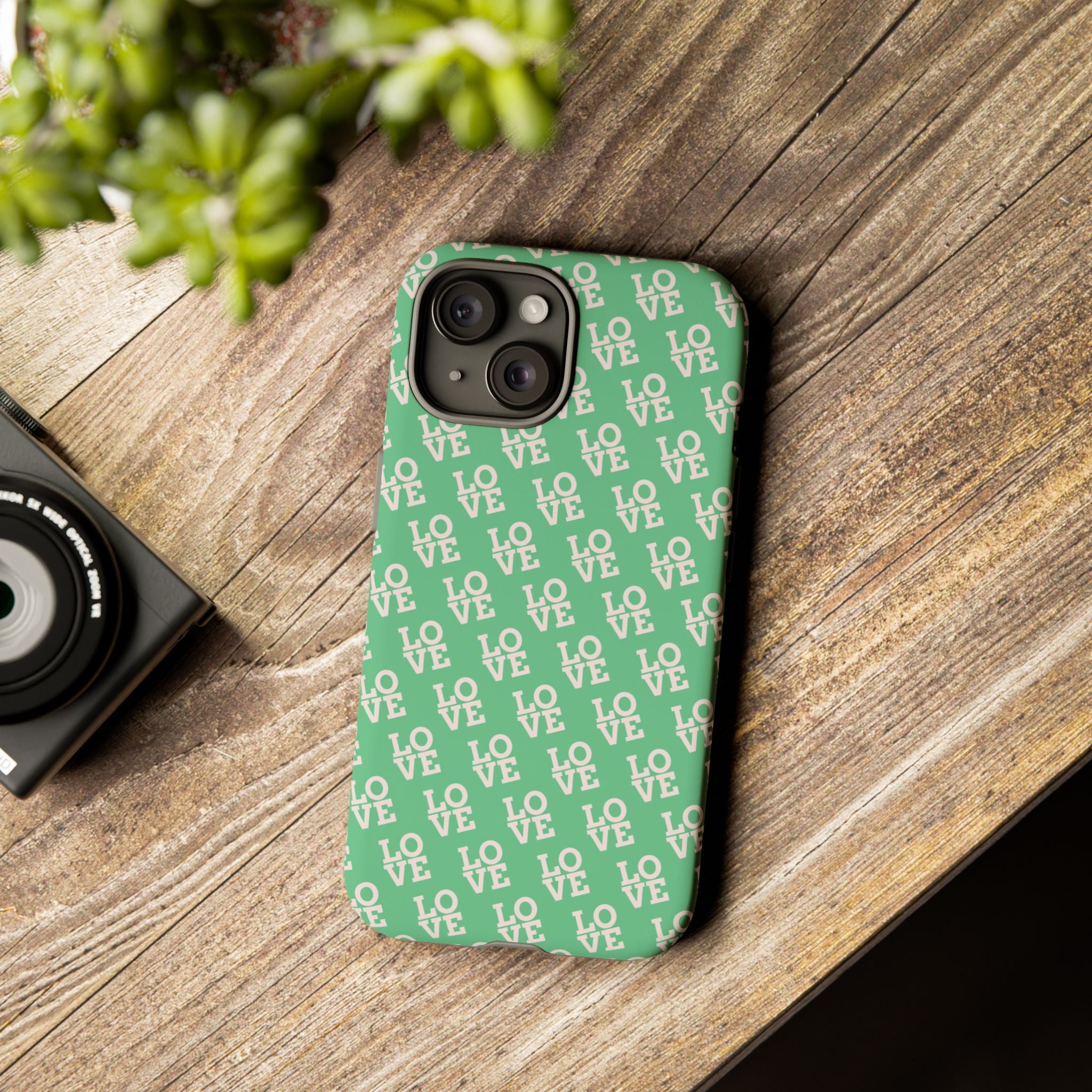 LOVE Aqua Tough Phone Case for iPhone, Galaxy, or Google Pixel
