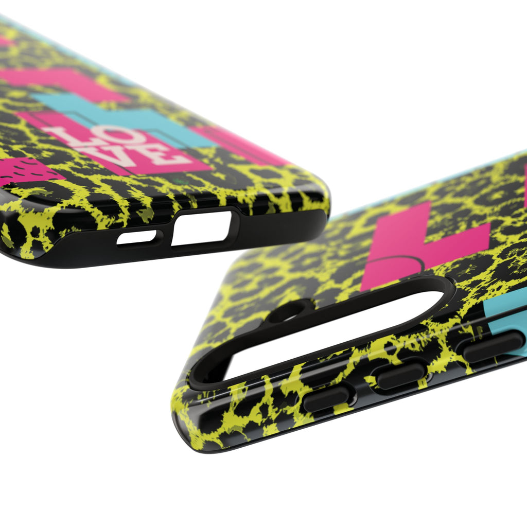 LOVE Neon Yellow RG Phone Case iPhone, Galaxy and Google Tough Cases