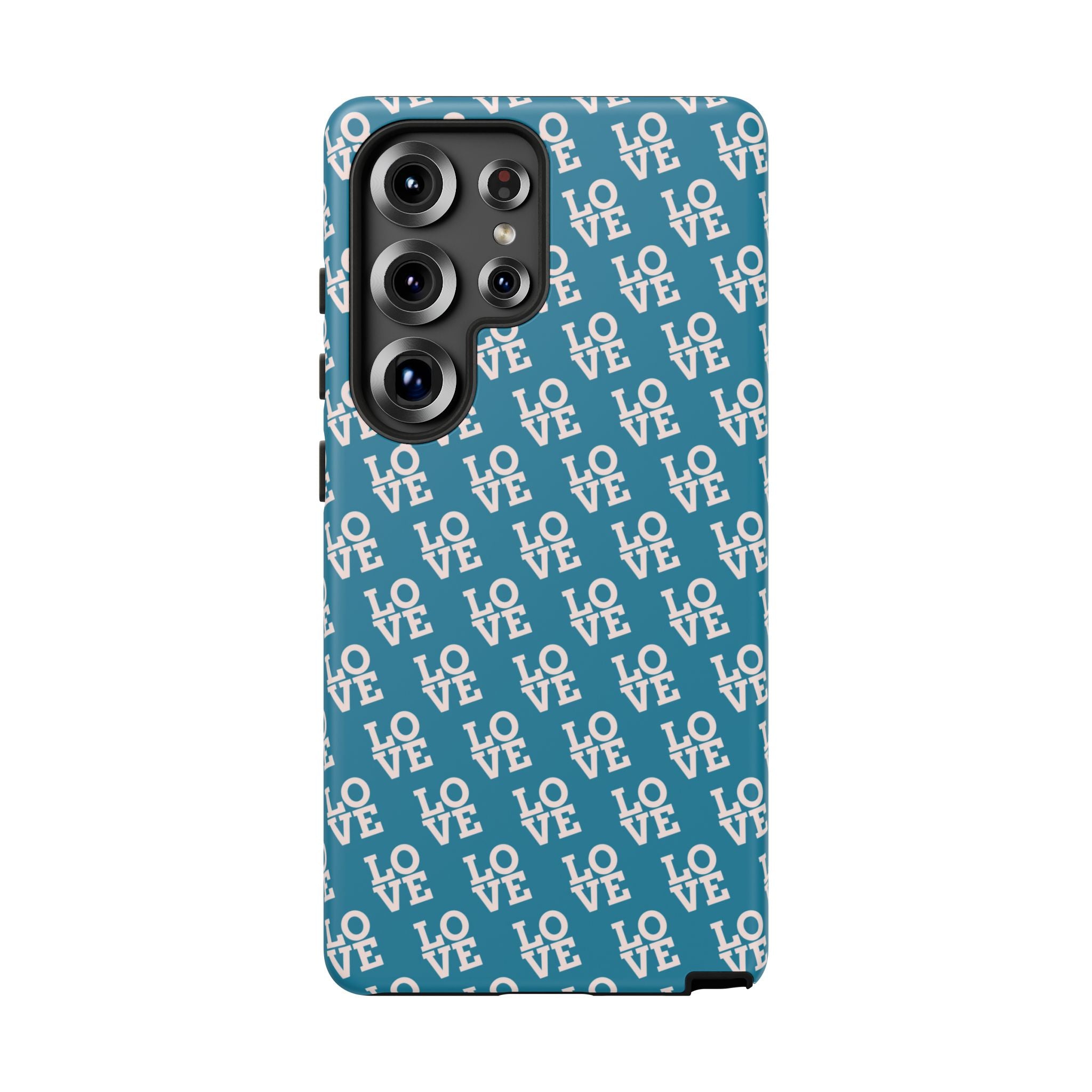 LOVE Teal Green Tough Phone Case iPhone, Galaxy, or Google Pixel