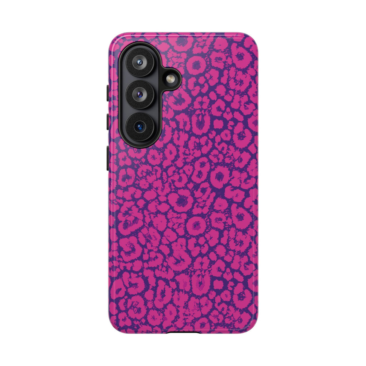Pink Purple Leopard Tough Phone Case iPhone, Galaxy and Google Pixel