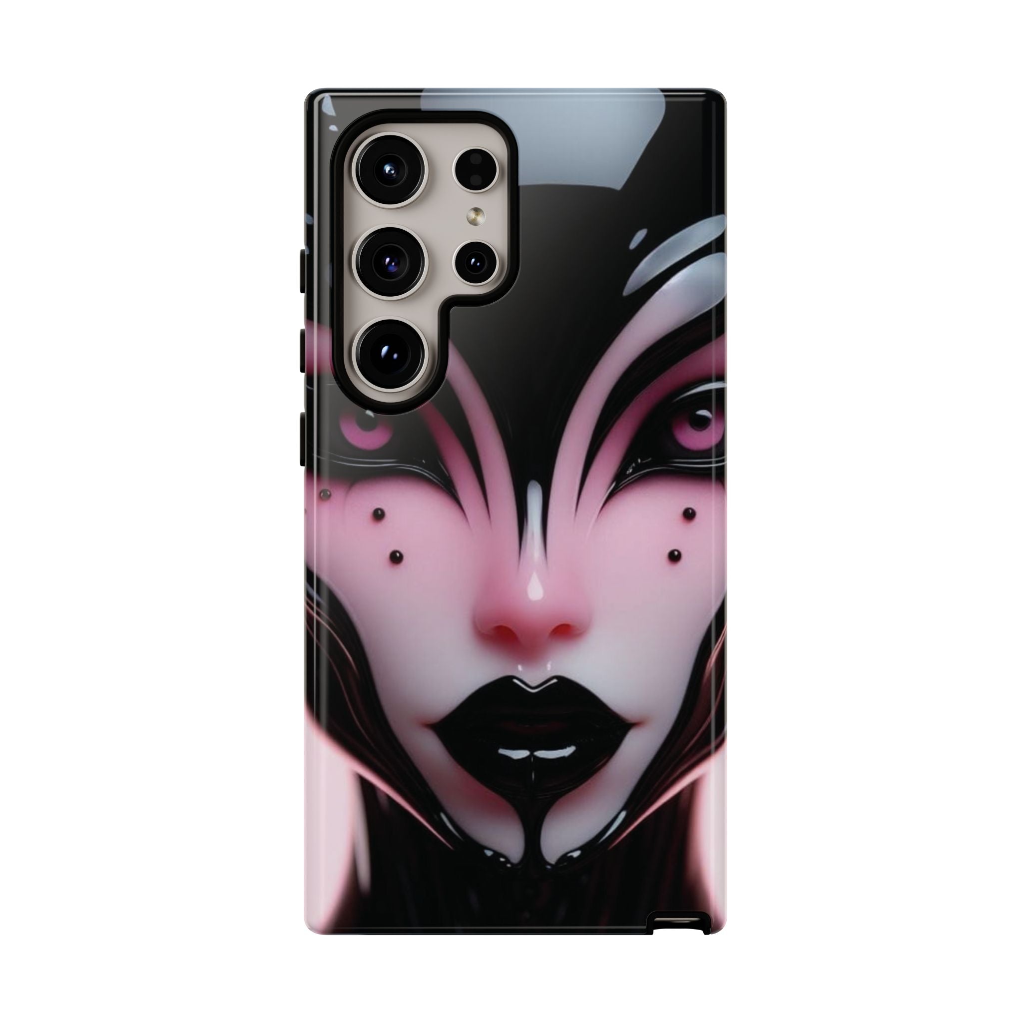 Pink Alien Tough Phone Case for iPhone, Galaxy, or Google Pixel