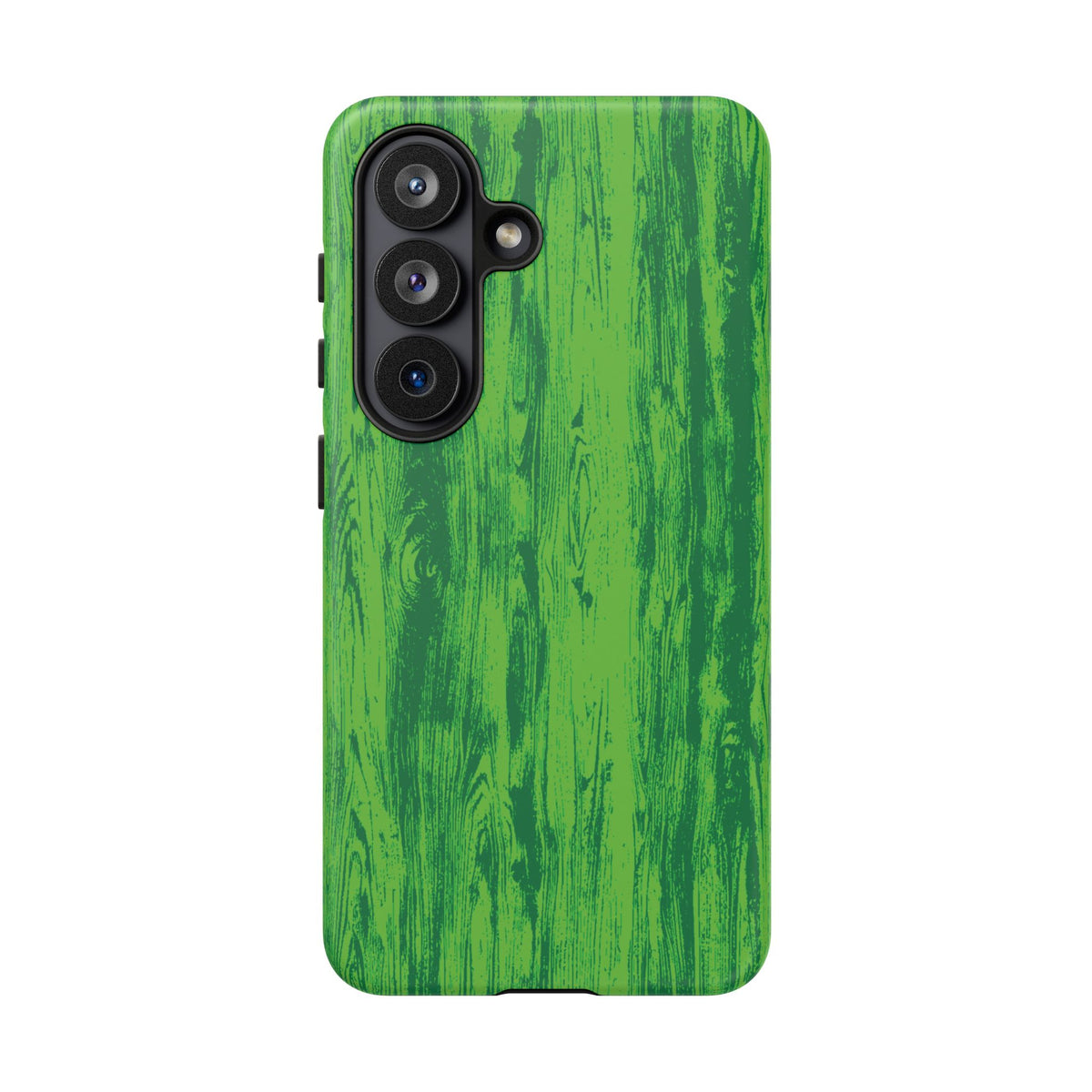 Neon Green Wood Print Tough Phone Case iPhone, Galaxy, or Google Pixel