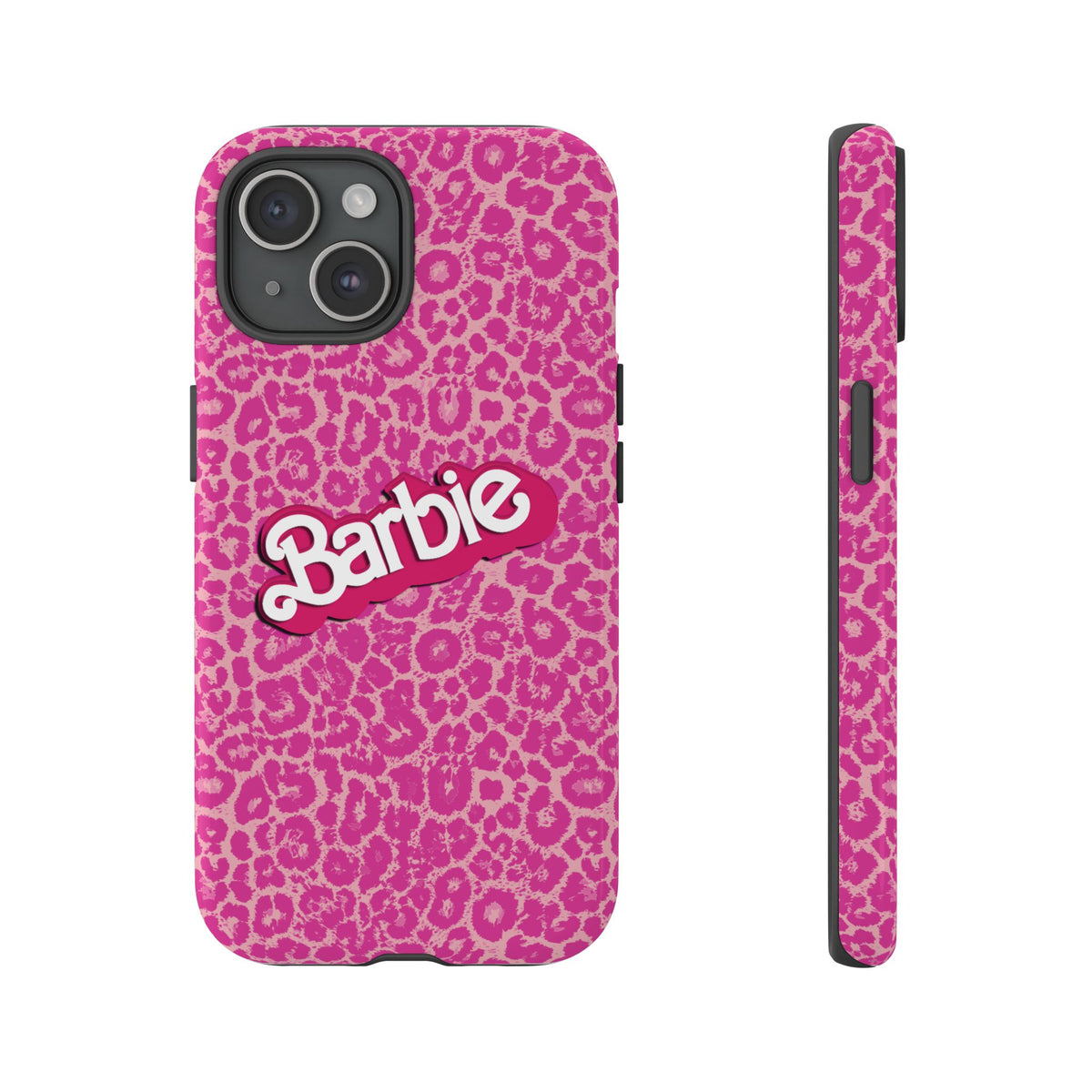 Hot Neon Pink Leopard Barb Tough Phone Case iPhone, Galaxy, or Google Pixel