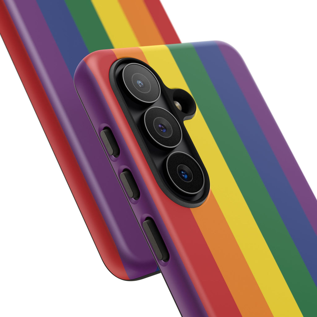 LGBTQ Rainbow Flag Tough Phone Case for iPhone, Galaxy, or Google Pixel