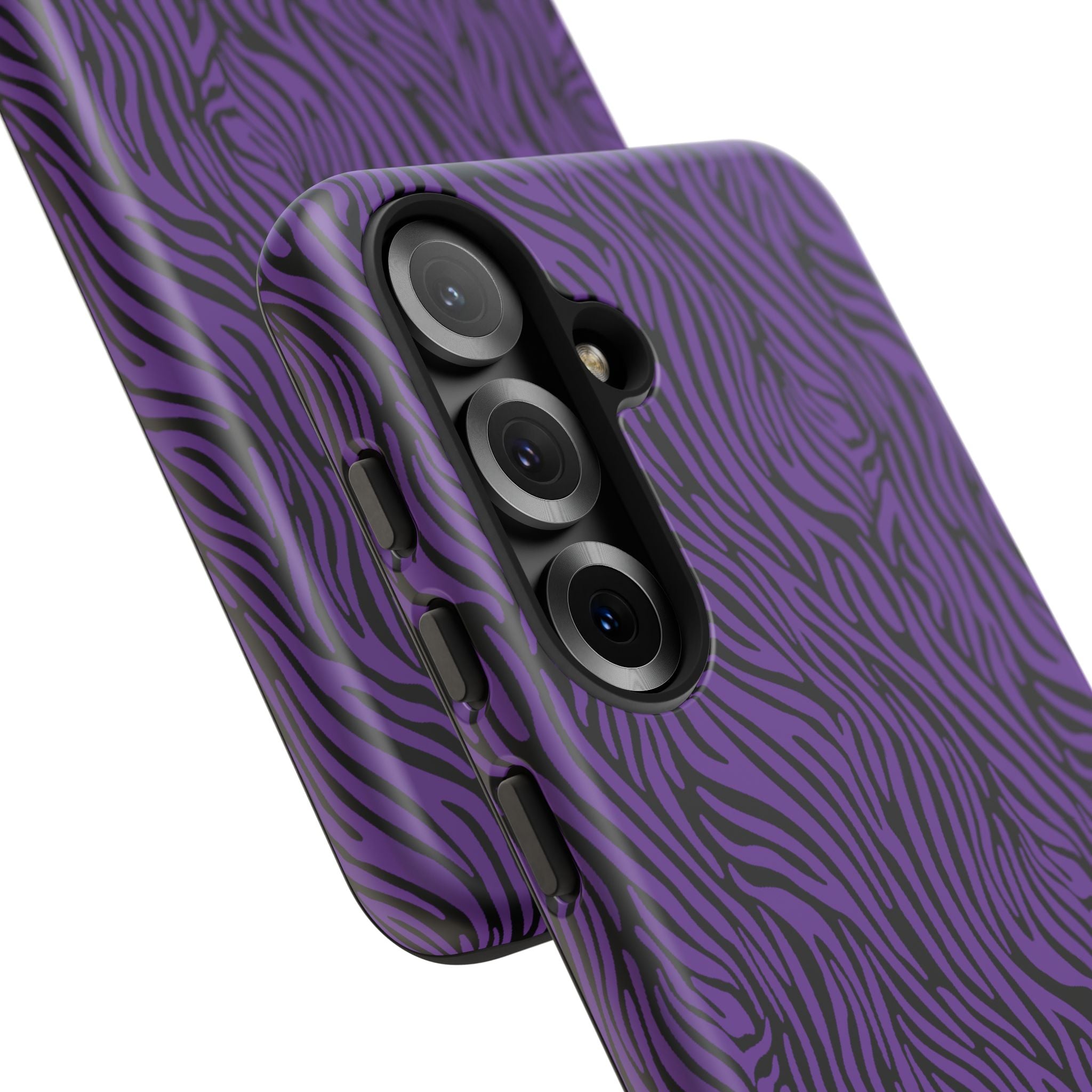 Purple Zebra Tough Phone Case for iPhone, Galaxy, or Google Pixel