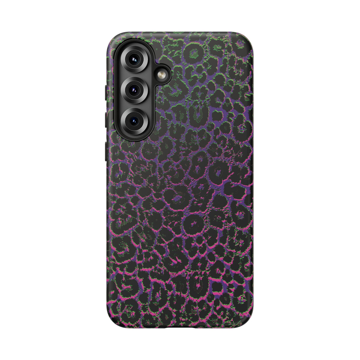 Colorful Leopard Tough Phone Case for iPhone, Galaxy, or Google Pixel