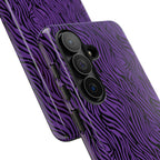Purple Zebra Tough Phone Case for iPhone, Galaxy, or Google Pixel