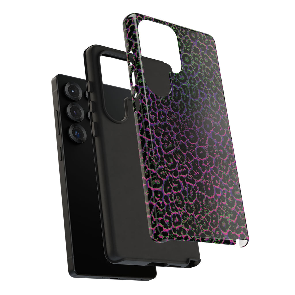 Colorful Leopard Tough Phone Case for iPhone, Galaxy, or Google Pixel