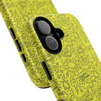 Neon Yellow Wow RG Tough Phone Case for iPhone, Galaxy, or Google Pixel