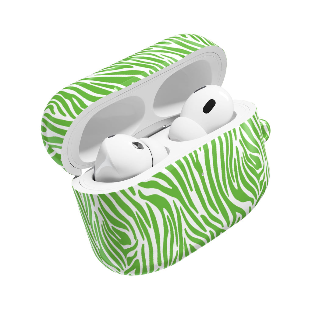 Green Zebra AirPod Cases
