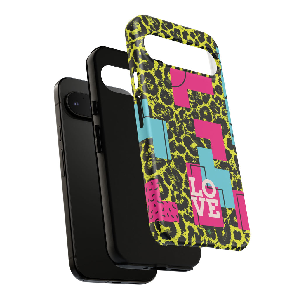 LOVE Neon Yellow RG Phone Case iPhone, Galaxy and Google Tough Cases