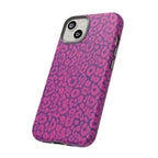 Pink Purple Leopard Tough Phone Case iPhone, Galaxy and Google Pixel
