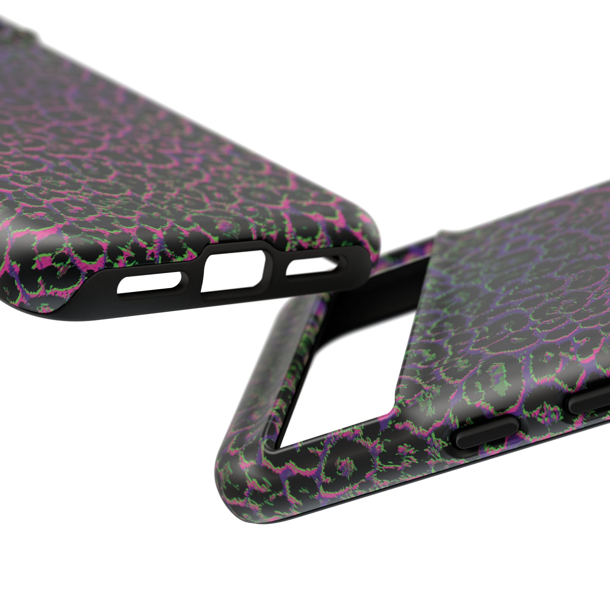 Colorful Leopard Tough Phone Case for iPhone, Galaxy, or Google Pixel