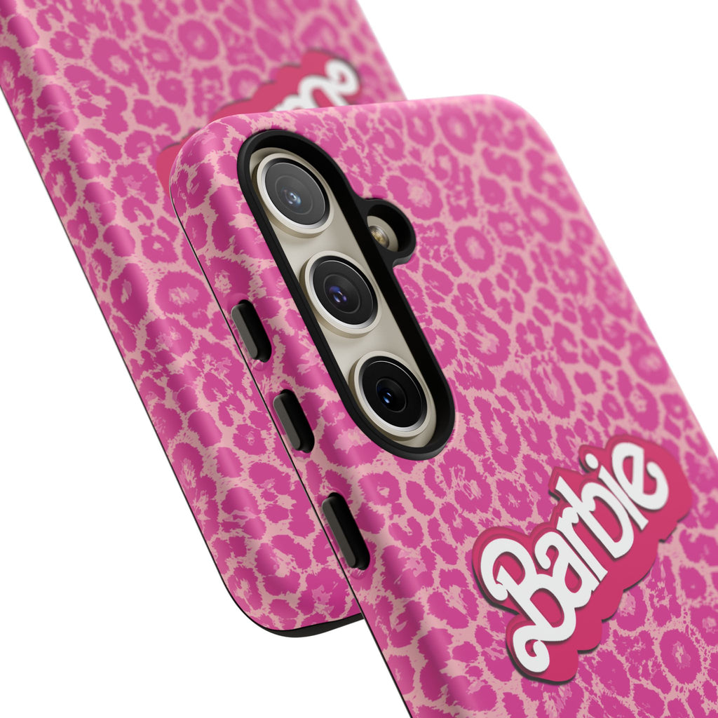 Hot Neon Pink Leopard Barb Tough Phone Case iPhone, Galaxy, or Google Pixel