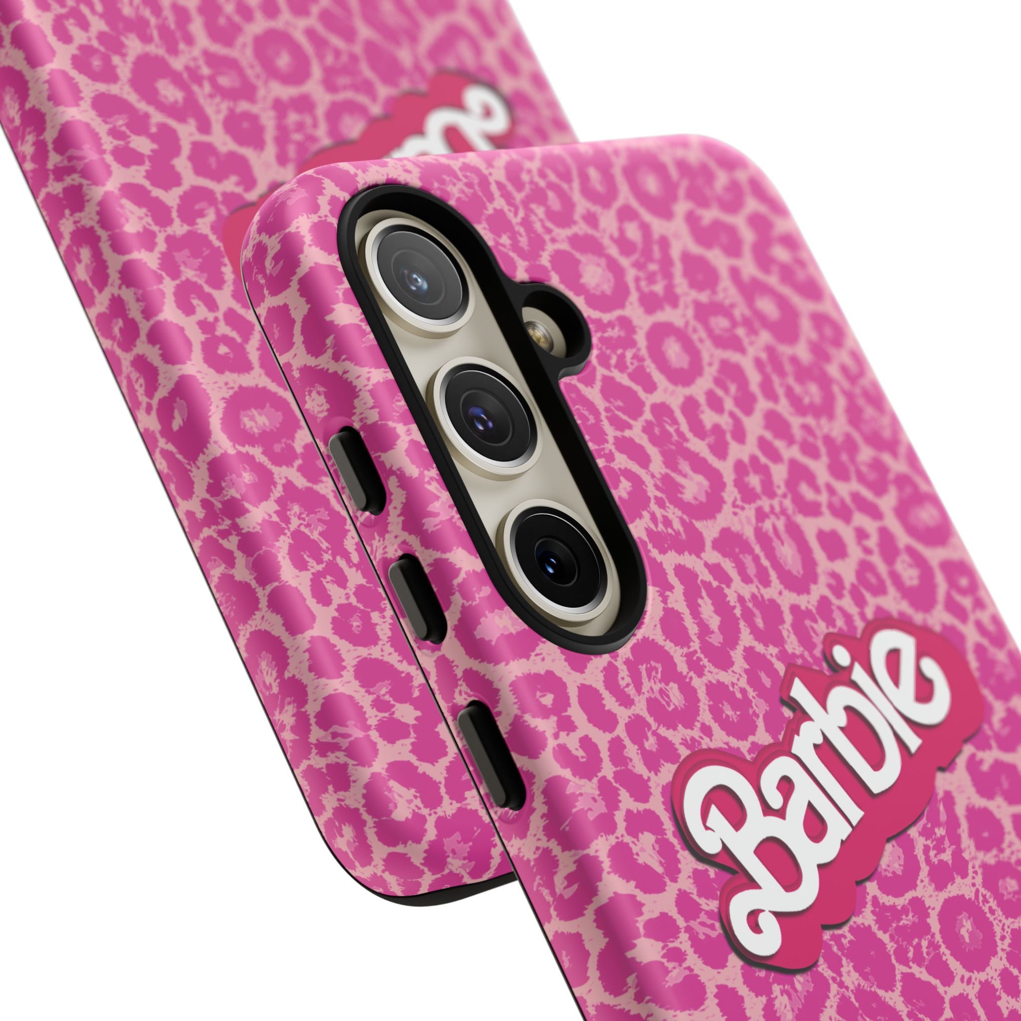 Hot Neon Pink Leopard Barb Tough Phone Case iPhone, Galaxy, or Google Pixel