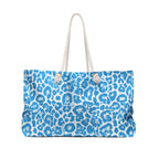 Blue Zebra Eco Friendly Weekender Bag, Travel Tote, Beach Bag